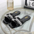 Black Luxury Slides