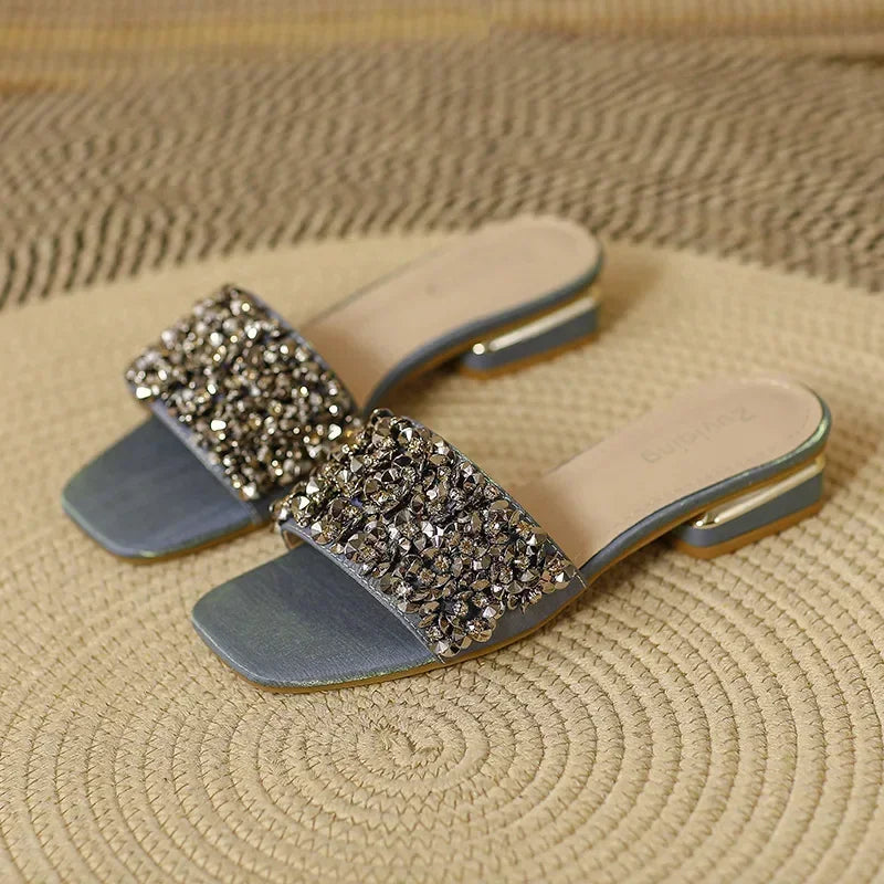 Peep Toe Slides