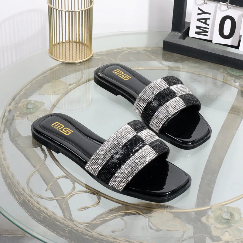 Black Luxury Slides