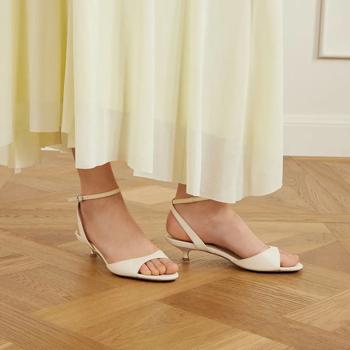 Cowhide Buckle Sandals