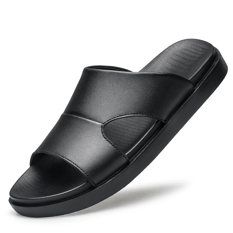 Premium Leather Slides