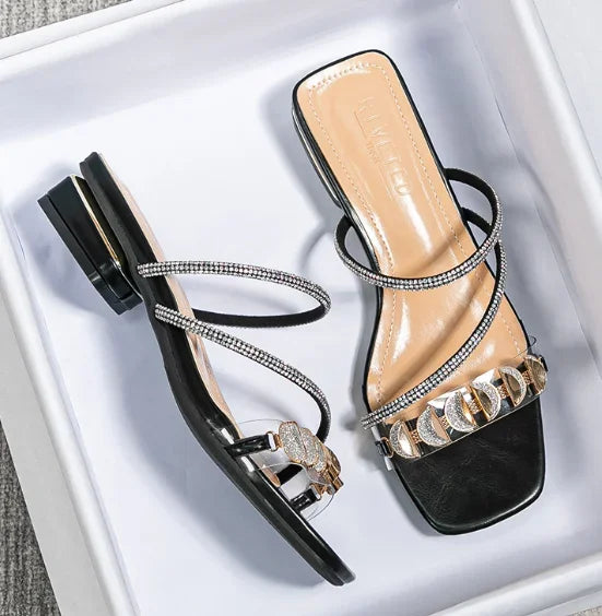 Microfiber Heel Slides