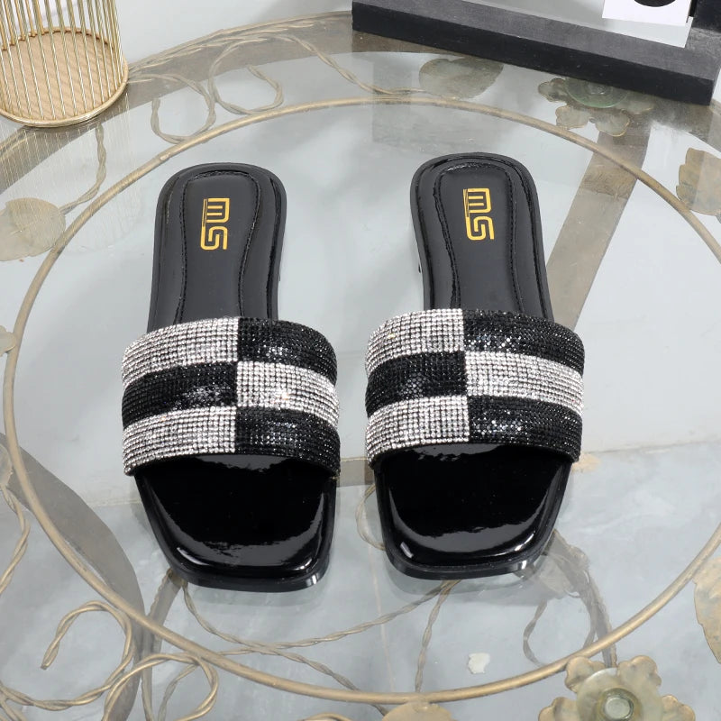Black Luxury Slides