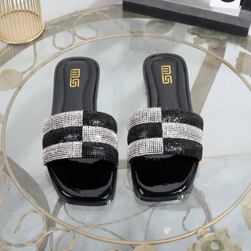 Black Luxury Slides