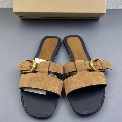 Buckle Flat Slides