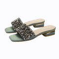 Peep Toe Slides