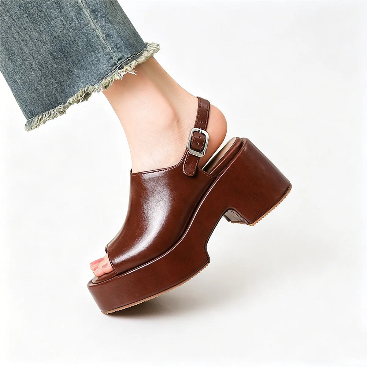 Brown Summer Wedges