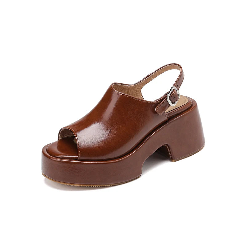 Brown Summer Wedges